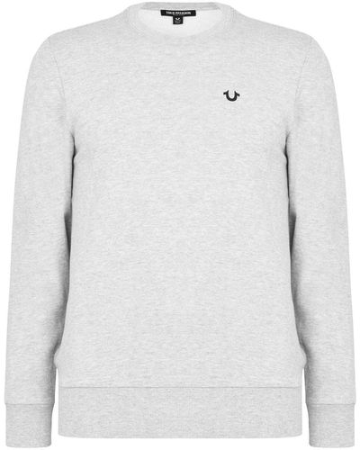 True Religion S Sweatshirt Grey Xs - White