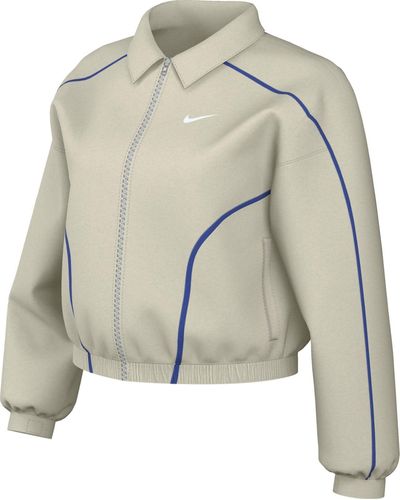 Nike Damen Sportswear Street Woven JKT Veste - Gris