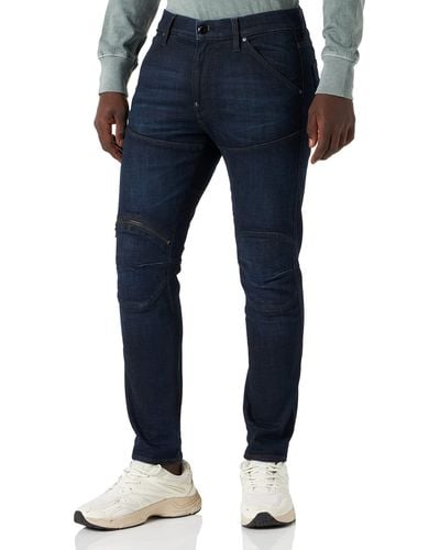 G-Star RAW 5620 3d Zip Knee Skinny Jeans - Blauw