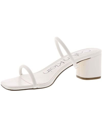 Calvin Klein Beccy Heeled Sandal - White