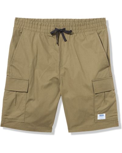 HUGO Relaxed Fit Cargo Pocket Cotton Shorts - Green