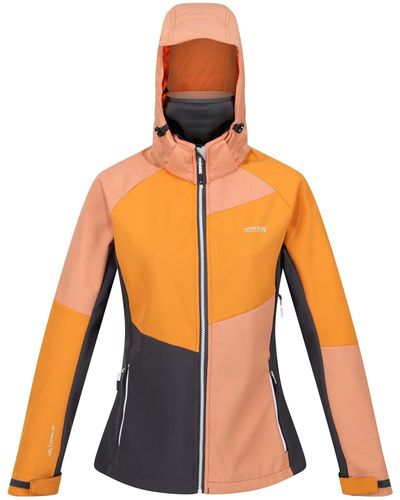 Regatta S Desoto Ix Full Zip Hooded Softshell Coat - Orange