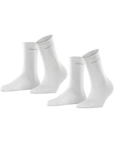 Esprit Socken Basic Pure 2-Pack - Weiß