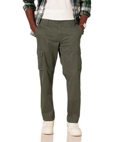 Amazon Essentials Pantalon Cargo Stretch - Vert