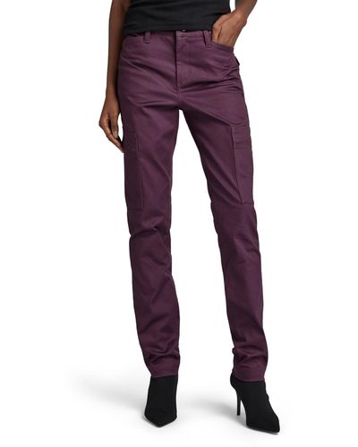 G-Star RAW Slim Cargo Trousers - Purple