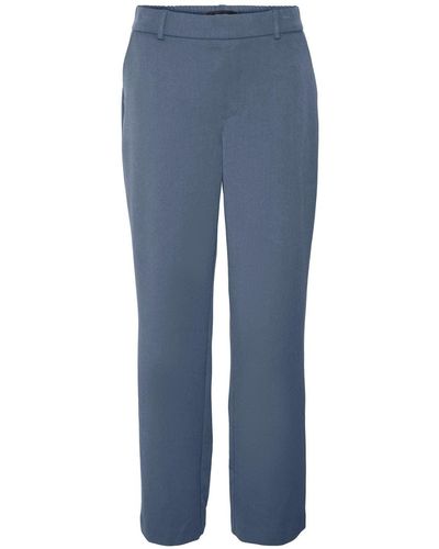 Vero Moda VMMAYA MR Straight SOLID Pant NOOS Hose - Blau