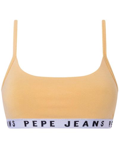 Pepe Jeans Solid STR Brlt Soutien-Gorge - Neutre