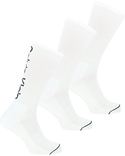 Calvin Klein Athleisure Crew Socks 3 Pack Sock - Bianco