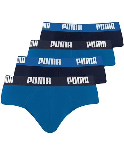 PUMA Brief Unterhosen . 6er Pack - Blau