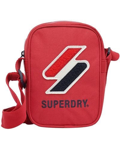 Superdry S Sportstyle Side Shoulder Bag - Rot