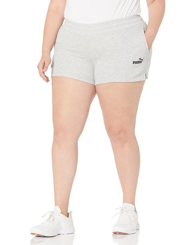 PUMA Essentials 4" Sweat Shorts - White