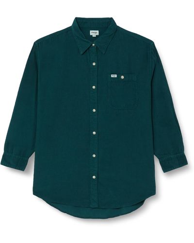 Wrangler Corduroy Shacket​ Shirt - Green