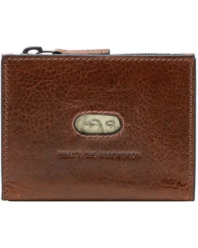 Fossil S Andrew Travel Accessory-Envelope Card Holder - Braun