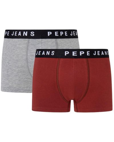 Pepe Jeans Solid LR TK 2P Trunks - Rojo