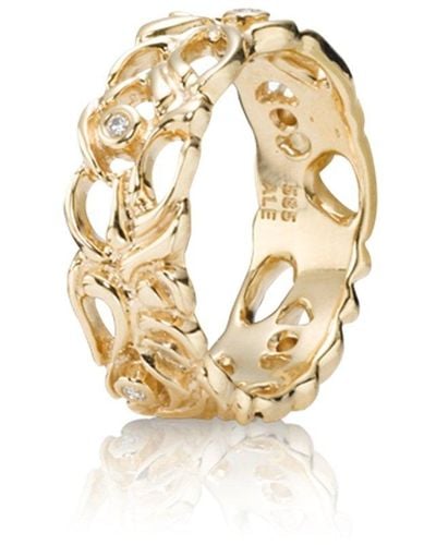 PANDORA Ring Gold 14k 150114d - Metallic