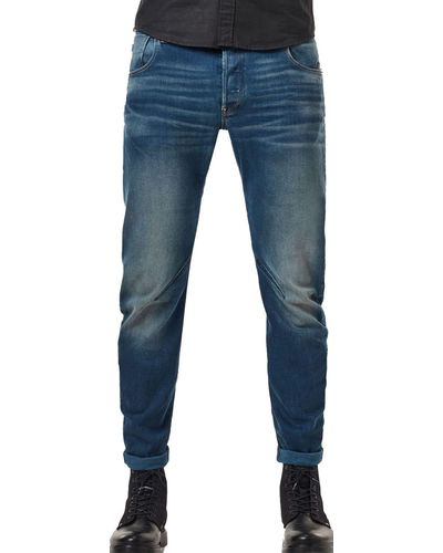 G-Star RAW Jeans Boog-3d Slank,middelgroot Leeftijd,27w / 34l - Blauw