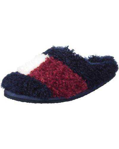 Tommy Hilfiger Th Home Sherpa-Fell Hausschuh - Mehrfarbig