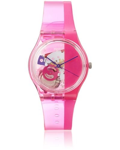 Swatch Analog Quarz Uhr mit Plastik Armband GP145 - Mehrfarbig