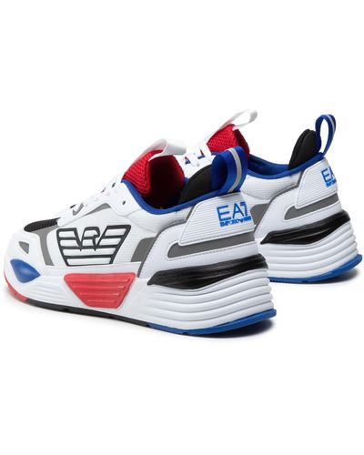 Emporio Armani Sneaker EA7 ecosuede/mesh White/Multicolor US22EA06 X8X070 40 - Mehrfarbig