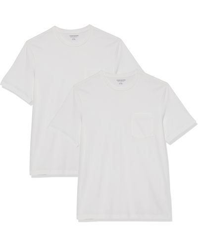 Amazon Essentials Slim-fit Short-sleeve Crewneck T-shirt - White