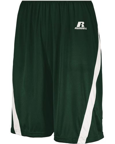 Russell Standard Athletic Cut Basketball Shorts - Green