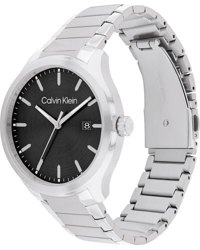 Calvin Klein Stainless Steel Bracelet Watch - Metallic