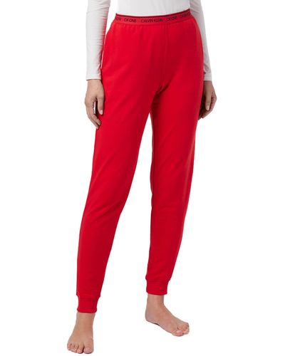 Calvin Klein Calvin Klein Jogger Knit Trousers - Red