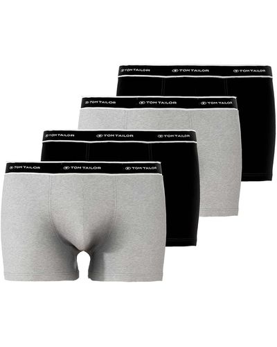 Tom Tailor 4er Pack Pants Boxershorts Unterhose aus natürlicher Baumwolle 6 - Schwarz