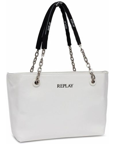 Replay Women's Bag Made Of Faux Leather - Black