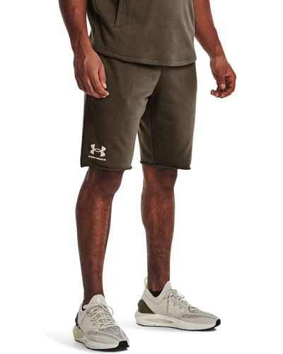 Under Armour Rival Terry Shorts - Brown