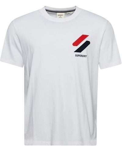 Superdry Klassisches T-Shirt mit Applikation Optik XL - Weiß