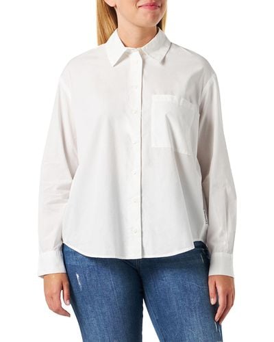 Marc O' Polo Denim B41110542357 Bluse - Weiß