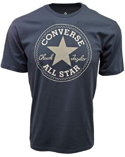 Converse S All Star Chuck Taylor Patch Logo Tee - Blau