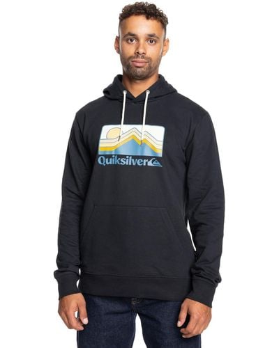 Quiksilver Qs Gradient Mountains Hoodie Sweatshirt - Blau