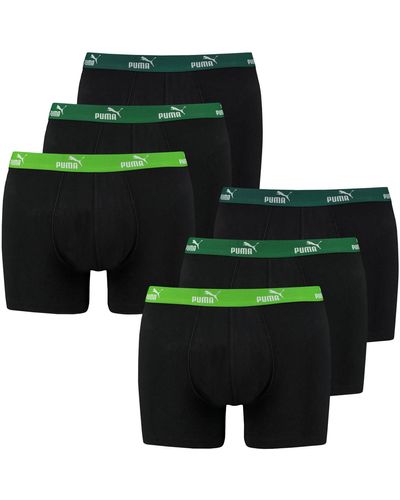 PUMA Unterhosen Shorts Promo Boxer 6er Pack - Grün