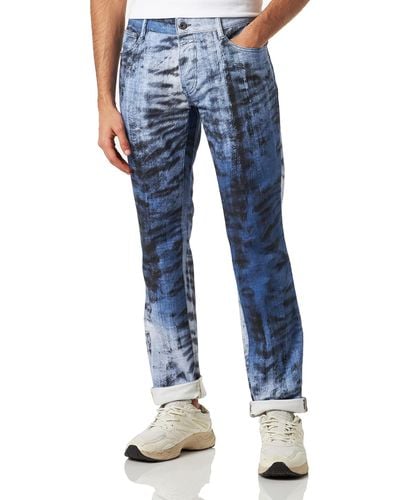 Just Cavalli Pantalone 5 Tasche da Uomo Jeans - Blu