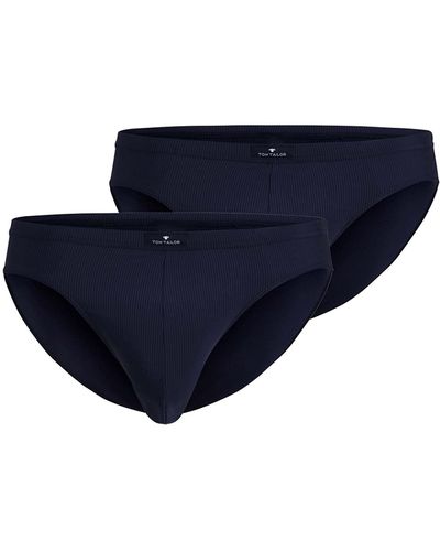 Tom Tailor Slips Unterhosen 2er Pack M - Blau