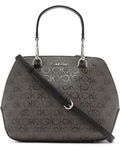 Calvin Klein Lucy Satchel Bag - Black