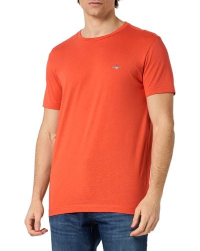 GANT Slim Shield Ss T-shirt - Orange