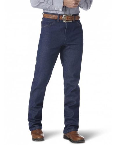 Wrangler Cowboy Cut Regular Fit Traditioneller Boot Cut Jeans - Blau