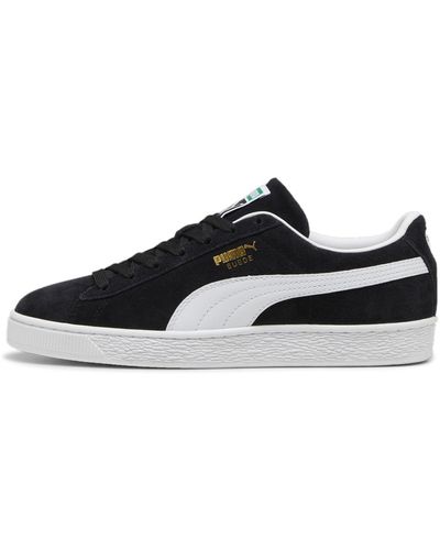 PUMA Suede Classic Trainers Trainers Black- White Size Uk 10