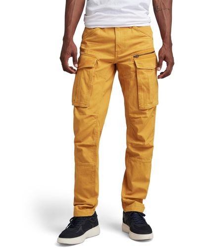 G-Star RAW Rovic Zip 3D Straight Tapered Hose Pants - Gelb