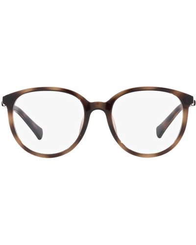 Ralph By Ralph Lauren Ra7149u Universal Fit Round Prescription Eyewear Frames - Black