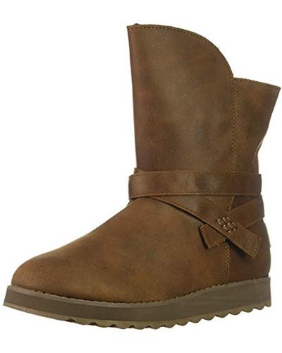 Skechers Keepsakes 2.0-mid Boot With Strap Wrap Fashion - Brown