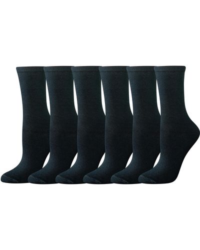 Amazon Essentials 6-pack Casual Crew Sock Zwart