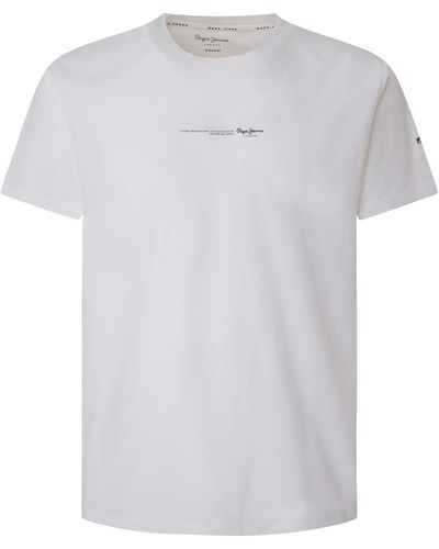 Pepe Jeans David tee T-Shirt - Blanco