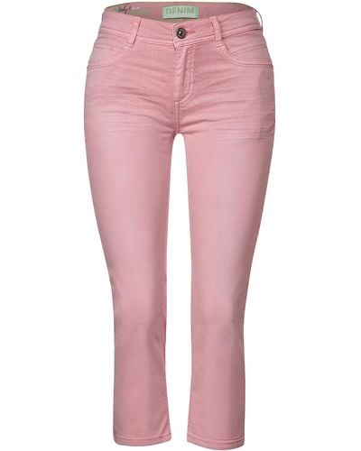 Street One Casual Fit 3/4 Jeans - Pink