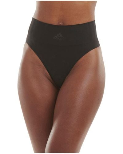 adidas Smicro-stretch Seamless Thong Knickers - Brown