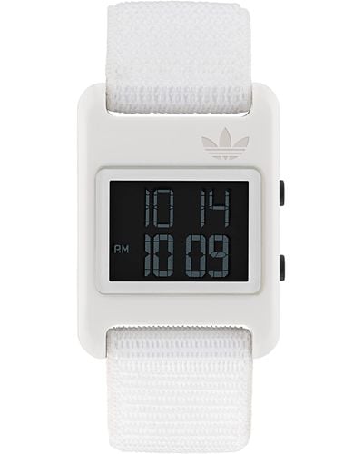 adidas White Fabric Strap Watch