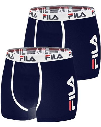 Fila Boxer Uomo Cotone - Blu